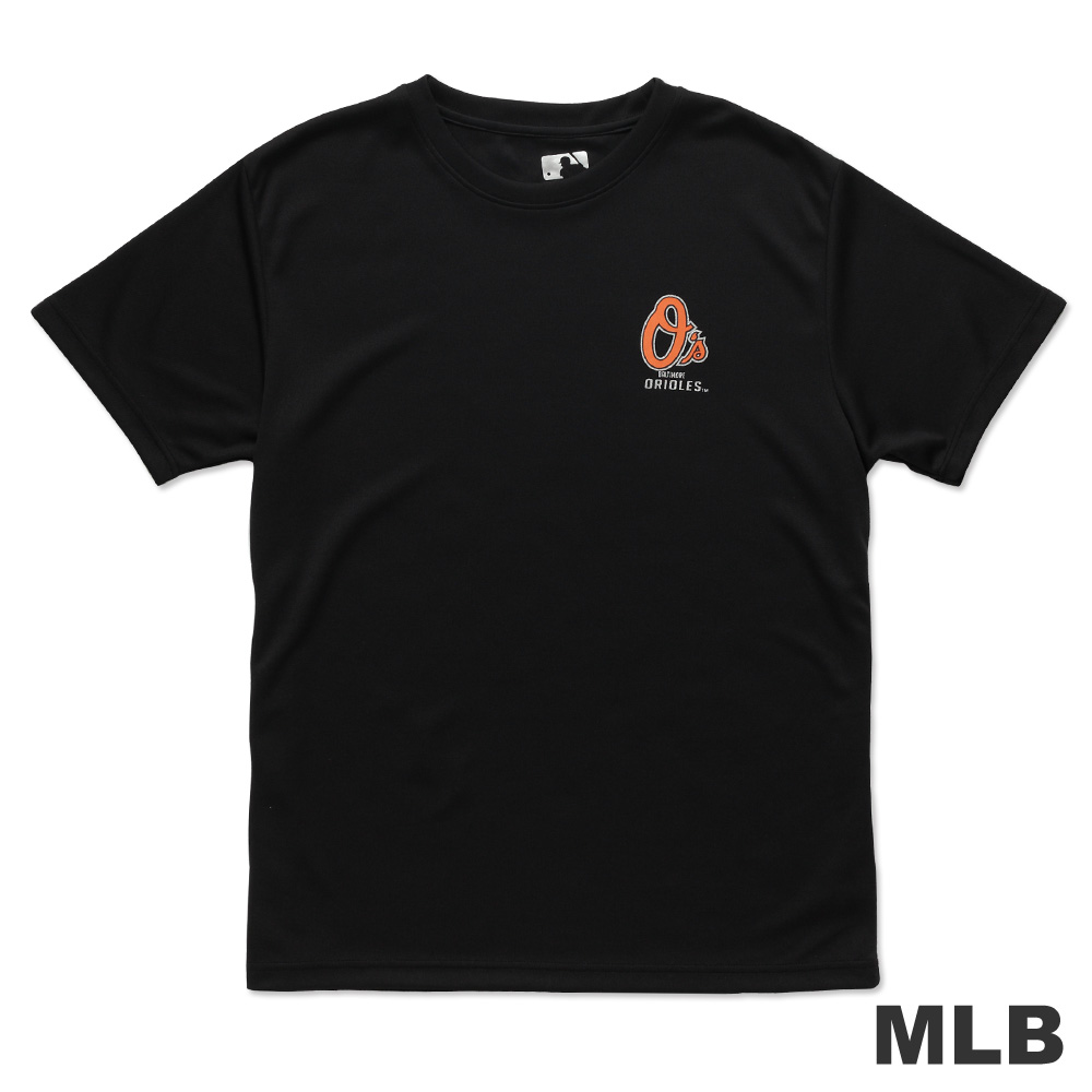 MLB-巴爾的摩金鶯隊印花LOGO快排短袖T恤-黑(男)