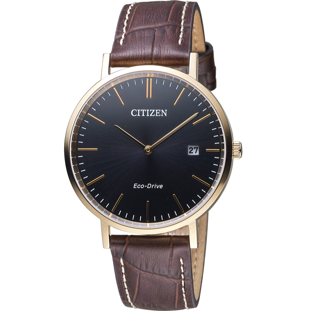 CITIZEN 星辰 經典百搭光動能時尚錶(AU1083-13H)-黑/40mm