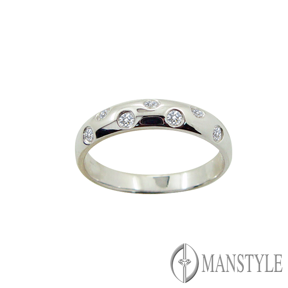 MANSTYLE「幸運星」0.20ct . 南非天然鑽戒