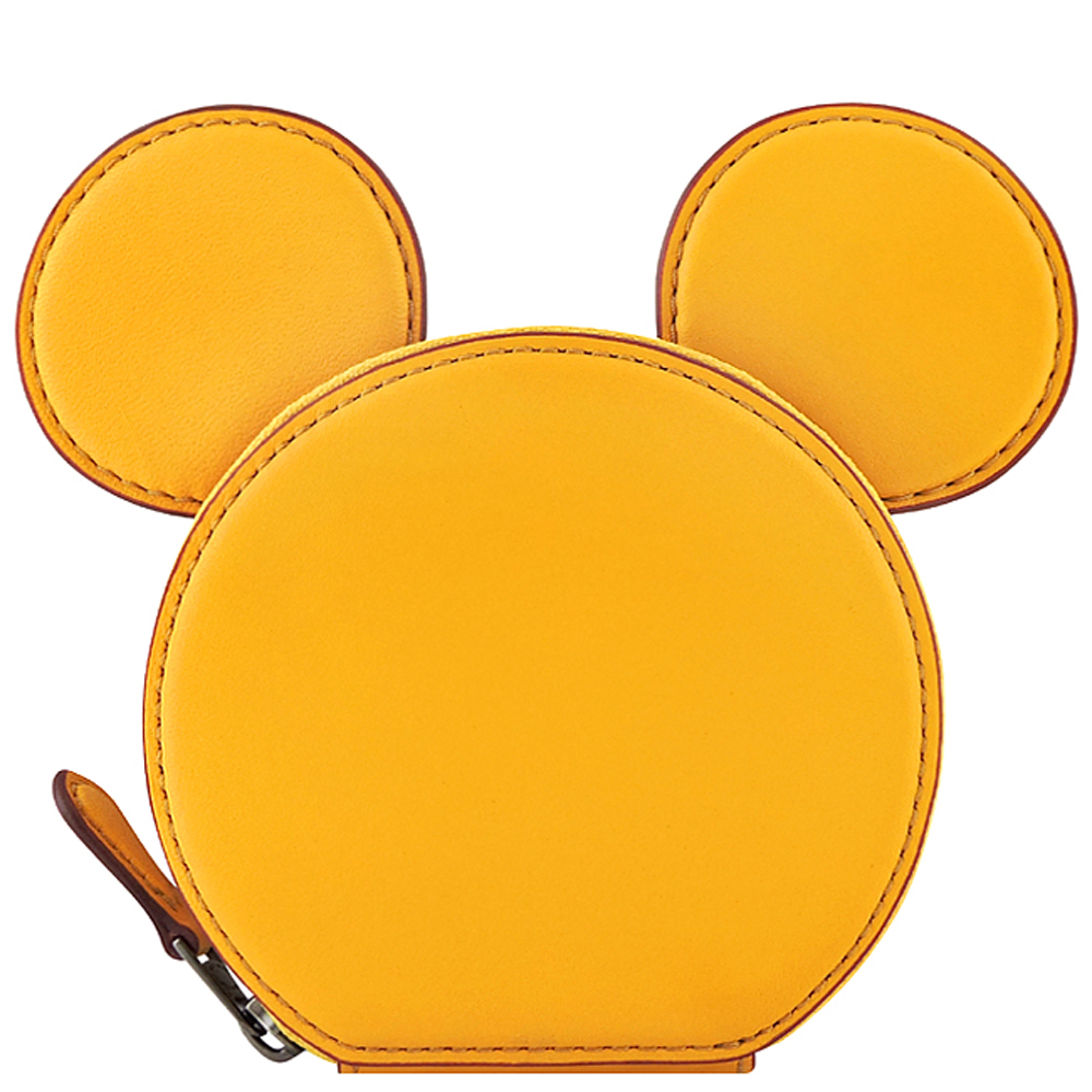 COACH Disney黃色Mickey造型零錢包