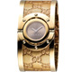 GUCCI Twirl G-logo 翻轉情人腕錶-金/34mm product thumbnail 1