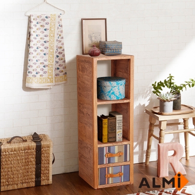 ALMI-SHELF 2 DRAWERS 雙抽隙縫櫃W40*D35*H120CM