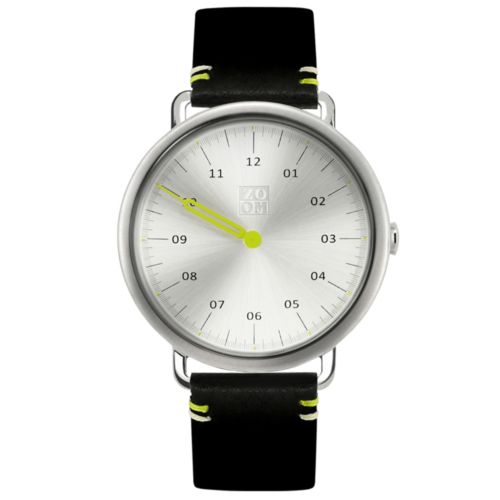 ZOOM MUSE 3826 特殊讀時腕錶-銀色/43mm