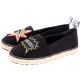 KENZO K-Patch Espadrilles 補丁圖騰草編便鞋(女款/黑色) product thumbnail 1