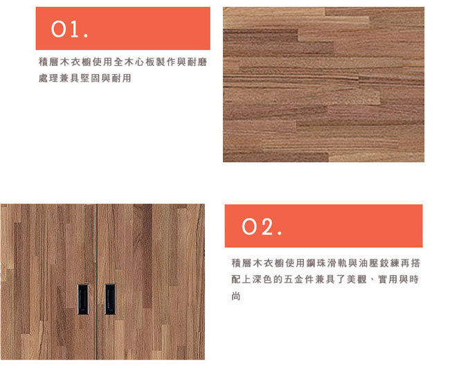 H&D 積層木四斗櫃 (寬80X深40X高95cm)