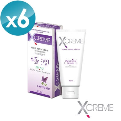 X-CREME超快感 薰衣草潤滑液 100ml(6入組)