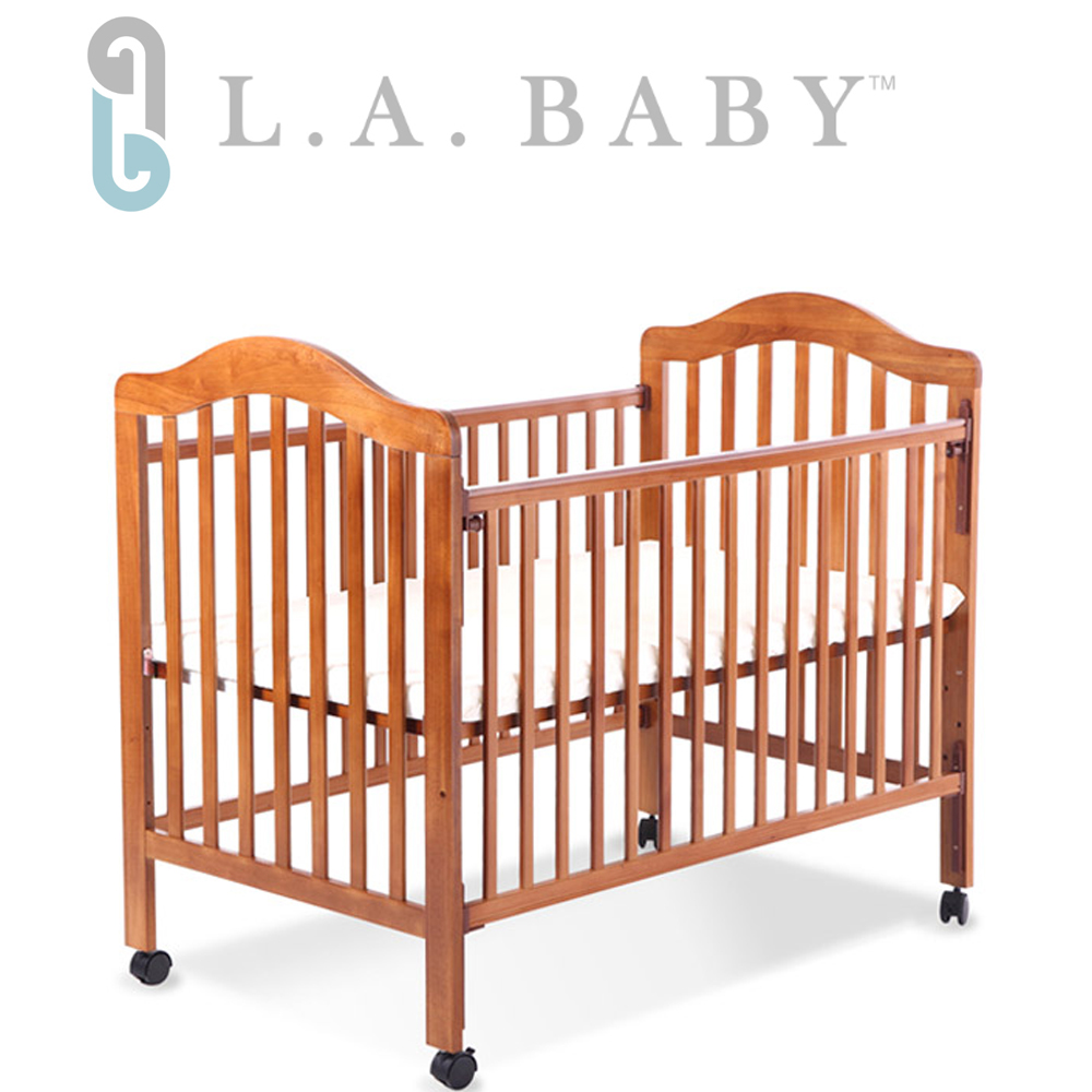 (美國 L.A. Baby) 米爾頓嬰兒大床咖啡色