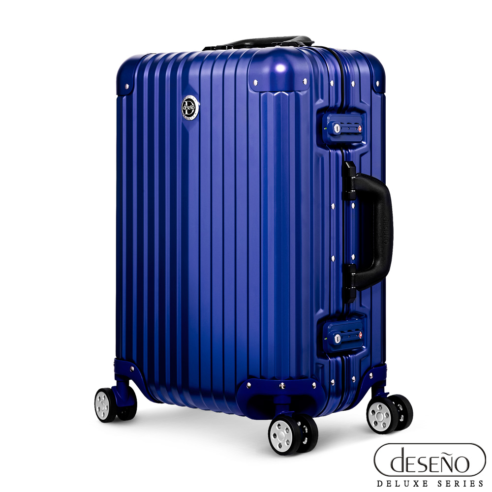 Deseno 時光行者II-20吋Prado 輕量鋁鎂合金旗艦行李箱(藍)