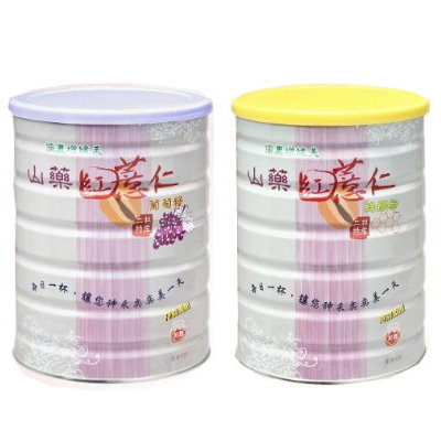 【二林農會】山藥紅薏仁葡萄籽粉750g+山藥紅薏仁蜂膠粉750g(共2罐)