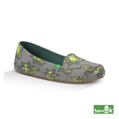 SANUK 印花帆布娃娃鞋-女款(灰色)