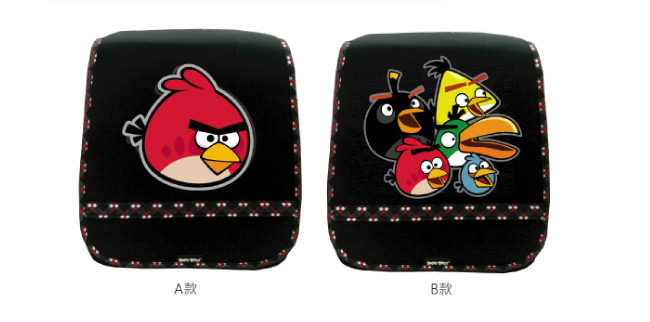 Angry Birds憤怒鳥日式護脊格紋書包