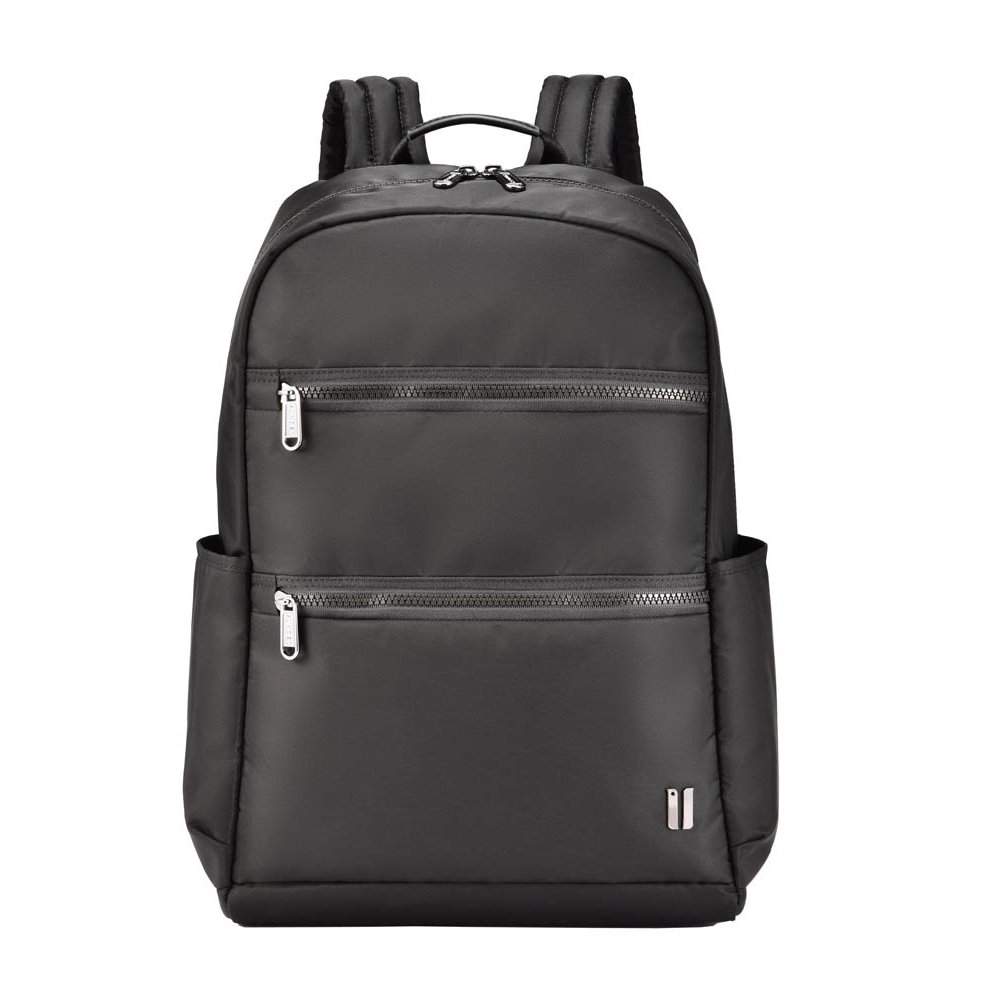 【SUMDEX】時尚彩色商務休閒14吋肩背電腦包 NON-531BK(黑)