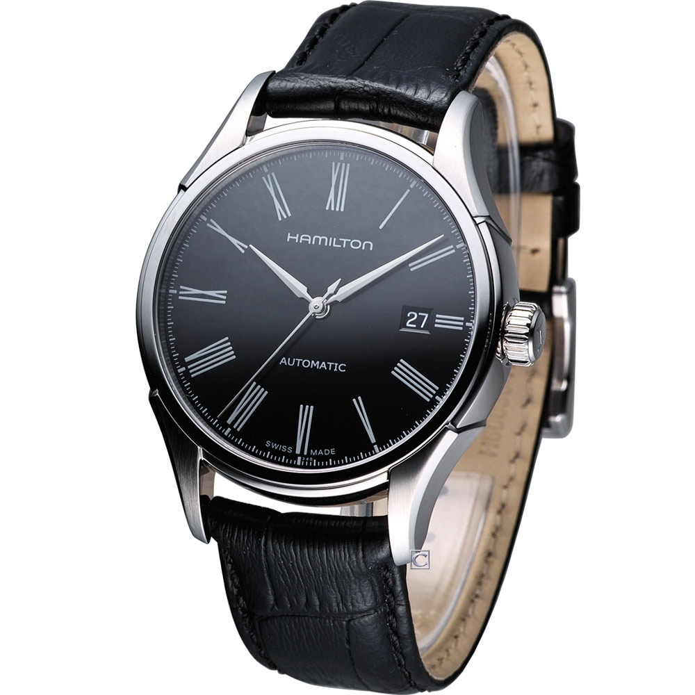 HAMILTON Classic 經典時尚機械錶-黑/40mm