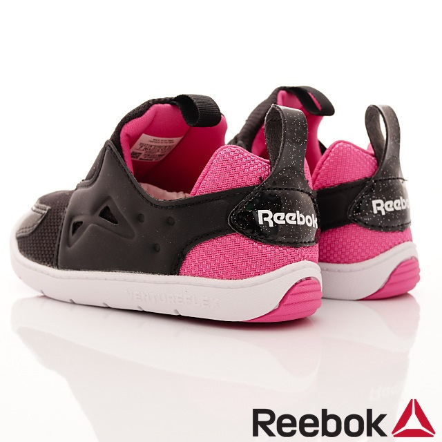 Reebok頂級童鞋 休閒學步鞋 SI472 黑桃 (寶寶段)T#14cm