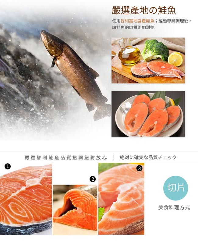 極鮮配 智利鮭魚厚切 (310g/片)-10包入
