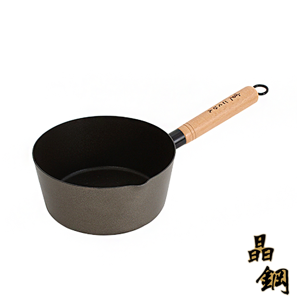 晶鋼日式碳鋼(鐵)雪平鍋18cm
