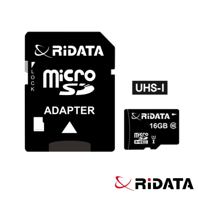 RIDATA錸德 MicroSDHC UHS-I Class10 16GB 手機專用記憶卡