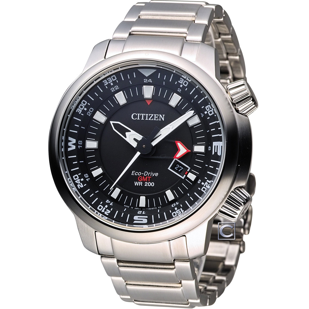 CITIZEN PROMASTER 全方位休閒時尚運動錶(BJ7081-51E)-黑/46mm