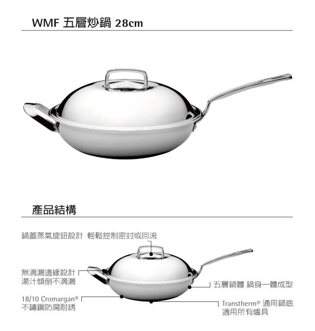 WMF 五層炒鍋 28cm