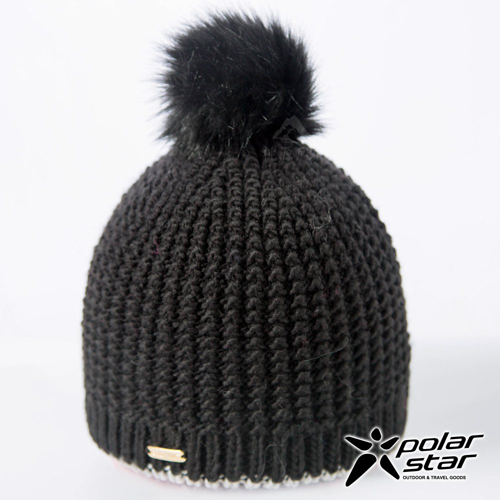PolarStar 小圓球造型保暖帽│毛球帽『黑』P17619