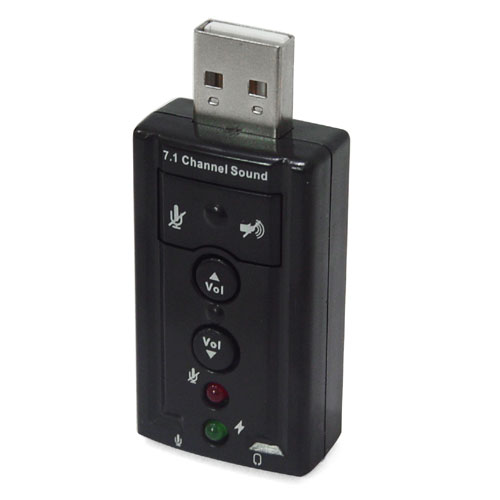 USB 2.0 7.1聲道外接式音效卡