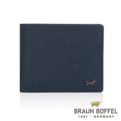 BRAUN BUFFEL - RUFINO-C洛非諾III系列10卡皮夾 - 午夜藍