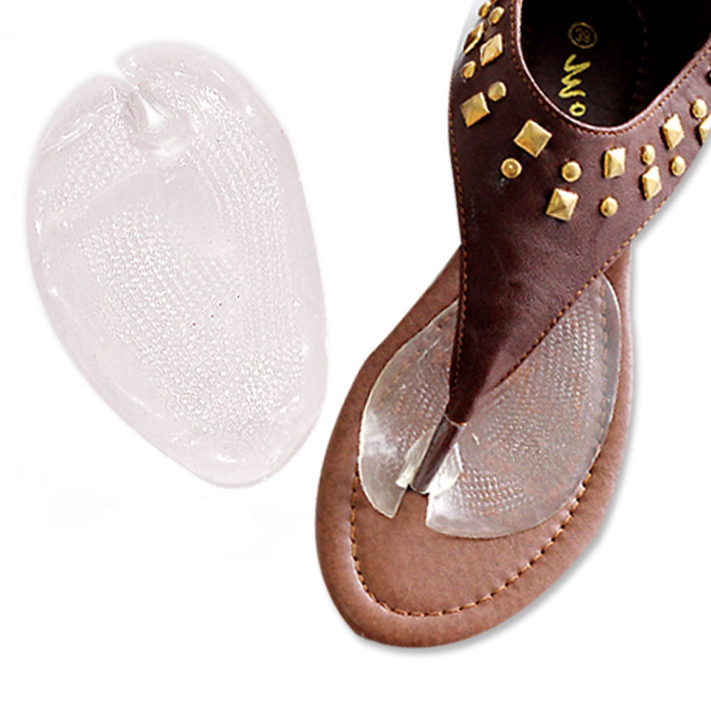 足的美形 夾腳鞋專用防磨矽膠前掌墊(三雙)