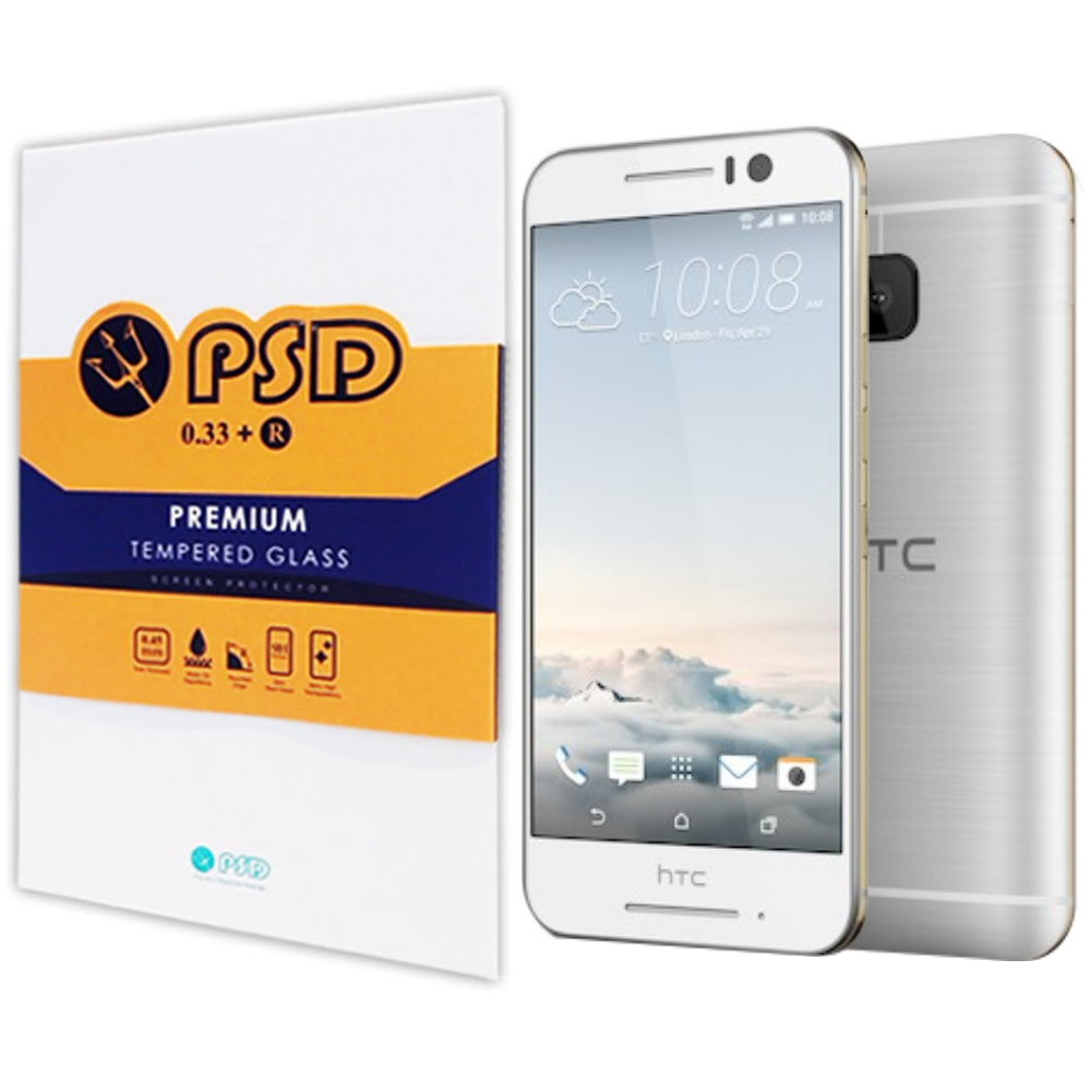 PSD HTC One S9  9H疏油疏水抗刮鋼化玻璃保護貼(附保固卡)