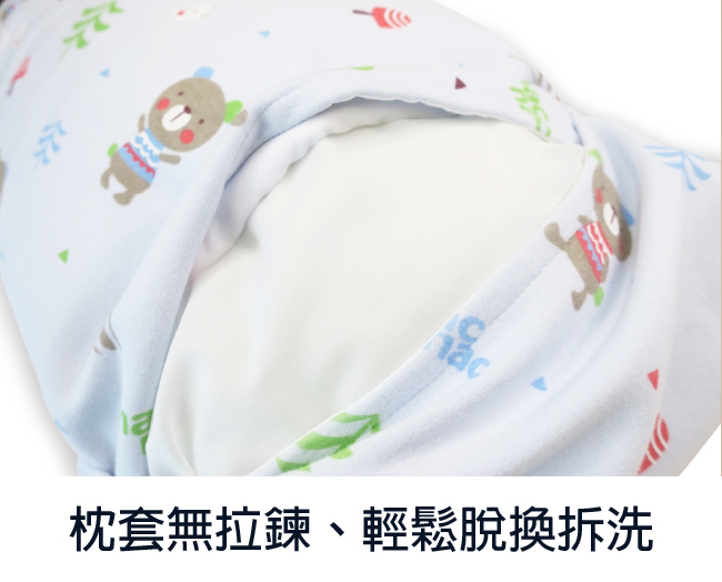 【麗嬰房】nac nac 糖果熊兩用睡袋2件組-兩用被+枕 (藍)