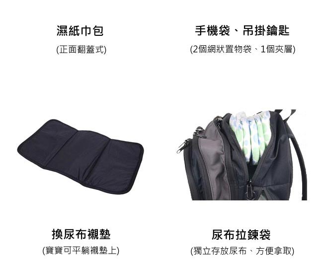 (美國原廠保固) DADGEAR 超能爸爸育嬰包-經典後背款