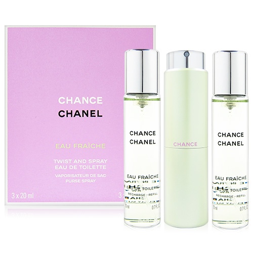 CHANEL香奈兒 CHANCE綠色氣息行動香水20ml x3入