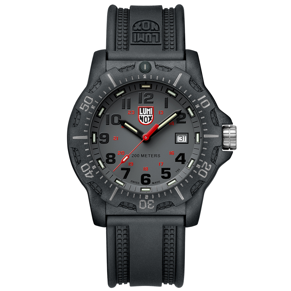 LUMINOX 雷明時Black Ops 8880黑夜行動系列腕錶-灰x黑時標/45mm