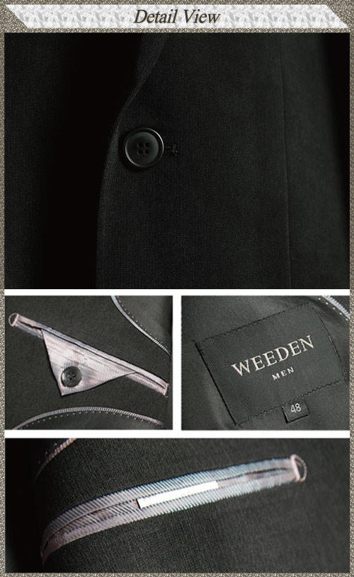 WEEDEN 鍺合金機能纖維成套西裝/平面褲‧驅動黑