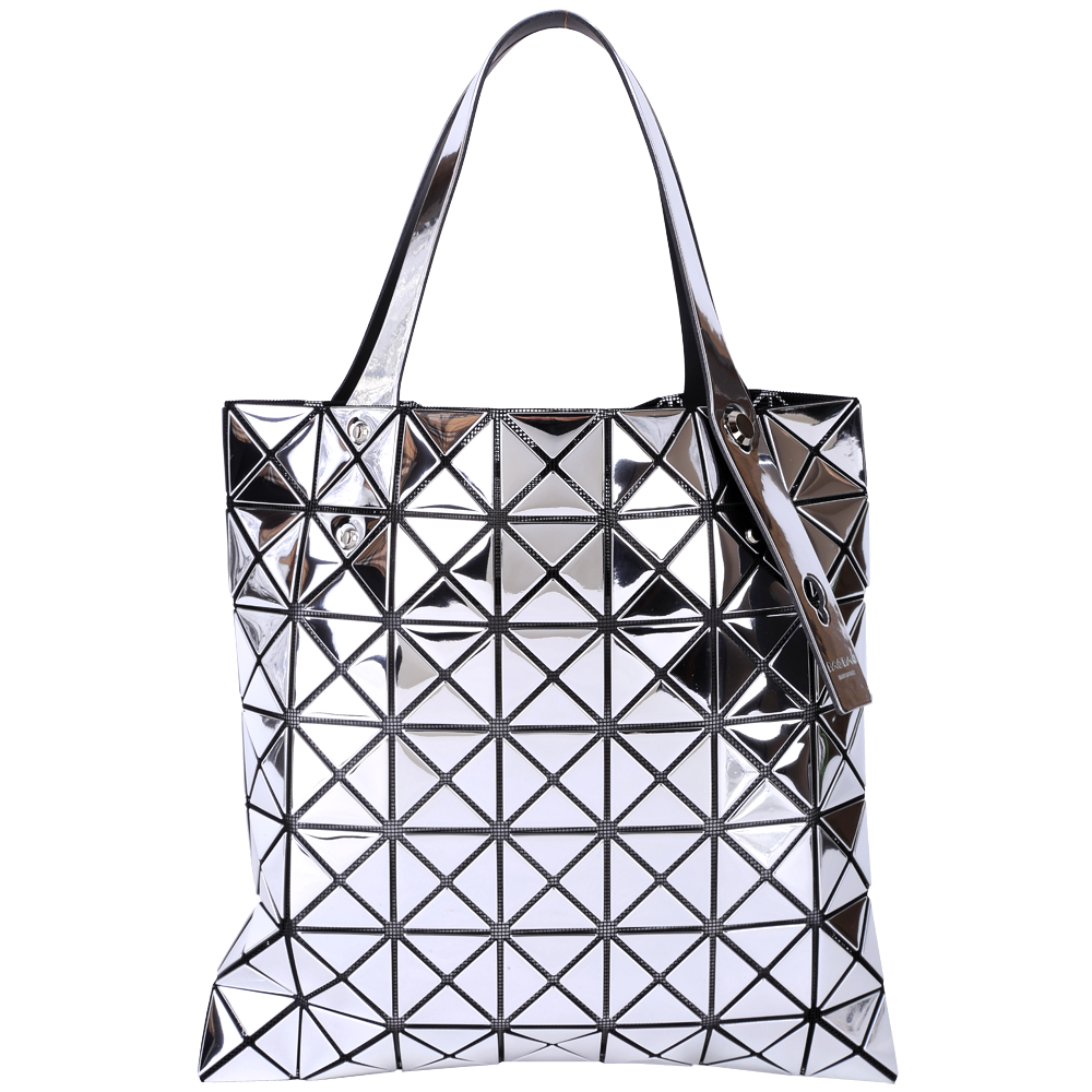 三宅一生BAO BAO ISSEY MIYAKE PLATINUM 鏡面托特包(7x7)