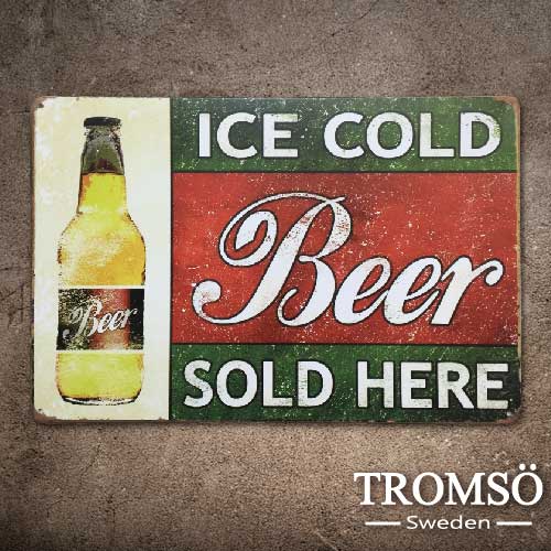 TROMSO紐約街頭廣告鐵牌-復古啤酒