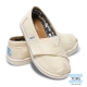 TOMS 經典帆布懶人鞋-幼童款(米白) product thumbnail 1