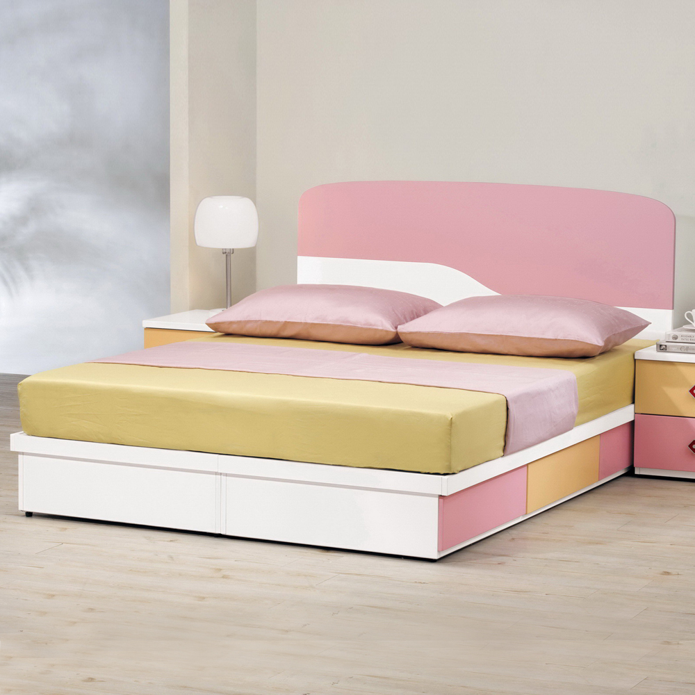 時尚屋 安妮塔5尺床片型雙人床(只含床頭-床底-不含床墊、床頭櫃)