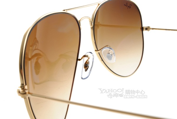 RAY BAN太陽眼鏡 經典品牌/金-漸層棕色#RB3025 00151大版