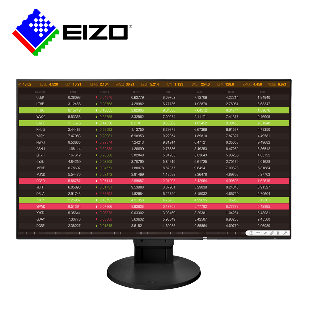 EIZO FlexScan EV2456 24吋/多訊號輸入/薄邊框/低閃頻護眼16:10寬螢幕