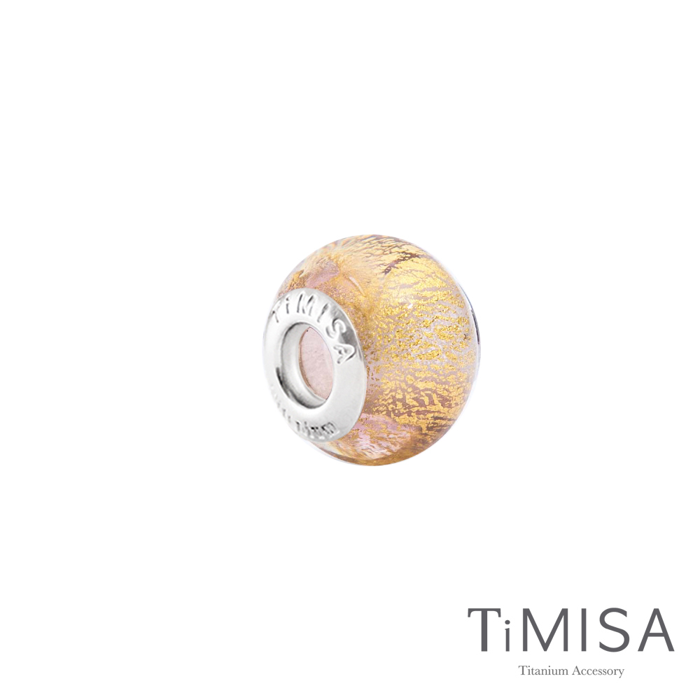 TiMISA《金色年華(11mm)》純鈦琉璃 墜飾串珠