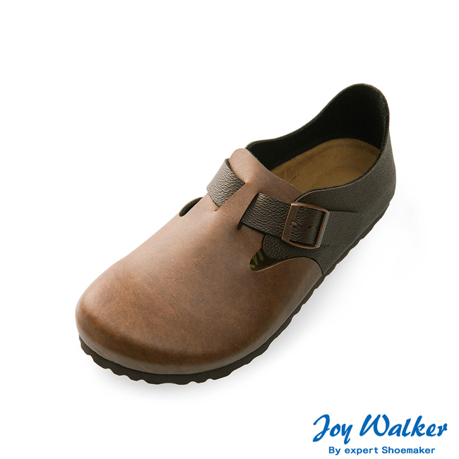 Joy Walker 簡約扣帶休閒包鞋*咖啡