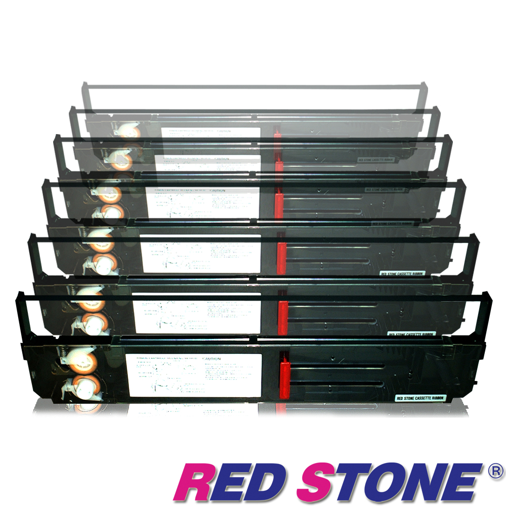 RED STONE for PRINTEC PR836/OKI393黑色色帶組(1組6入)