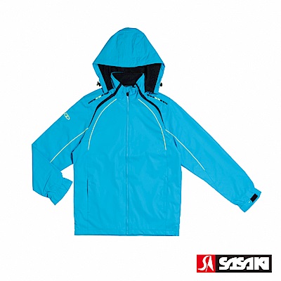 SASAKI 多功能保暖熱身運動夾克-男-鮮藍/丈青
