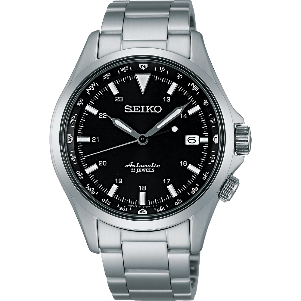 SEIKO 6R15精工23石 商務機械腕錶(SARG003J)-黑/40mm