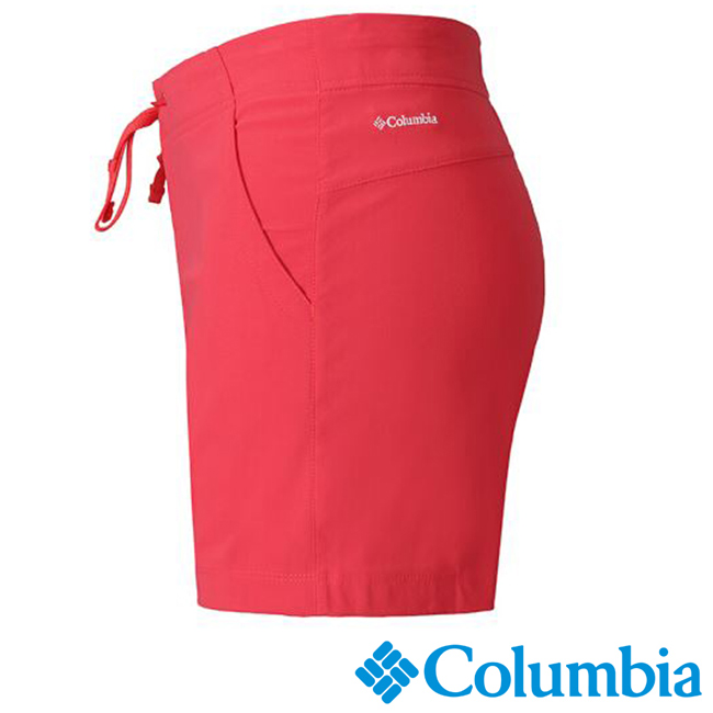 Columbia 哥倫比亞 女款-防曬50防潑短褲- 紅色 (UAR40140RD)