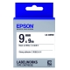 EPSON C53S653410 LK-3WBW高黏性白底黑字標籤帶(寬度9mm) product thumbnail 1