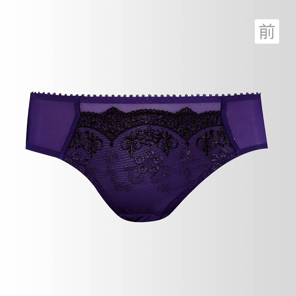 蕾黛絲-雙鋼圈靠過來M-EL中腰褲(法式紫)