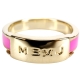 MBMJ Engraved 字母Logo戒指(亮粉色) product thumbnail 1