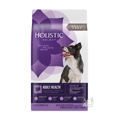 Holistic Select 活力滋 無穀成犬 去骨火雞肉低敏挑嘴配方 4磅 X 1包