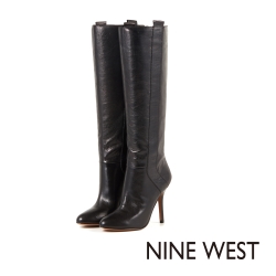 NINE WEST 優雅細高跟皮革長靴